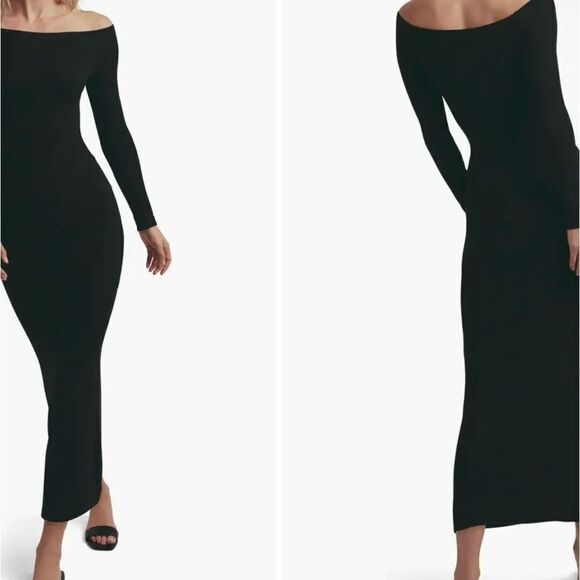 Favorite Daughter The Sara Off the Shoulder Long Sleeve Maxi Dress XL $218 - Picture 5 of 8